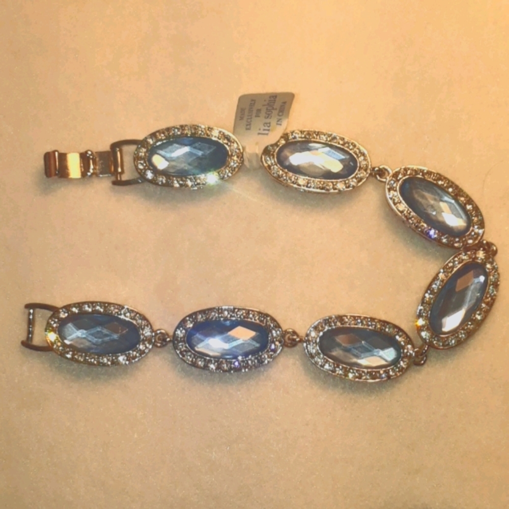 Lia Sophia Kiam family signature crystal bracelet